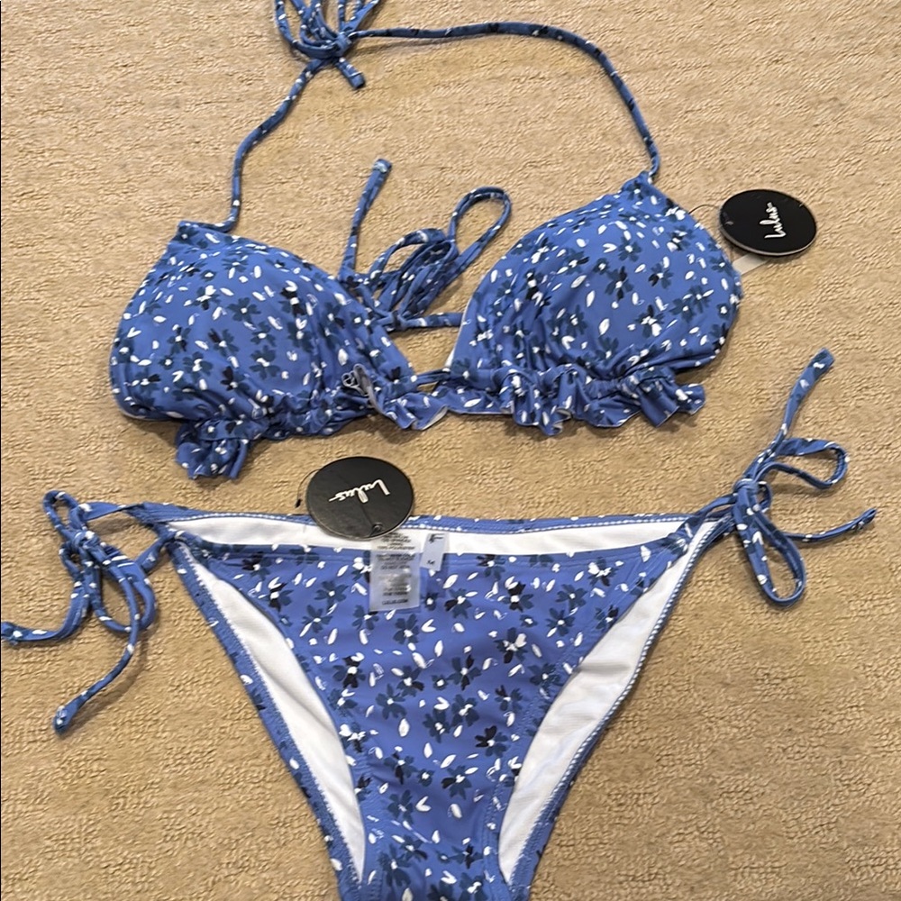 Lulu's Blue Floral Bikini
